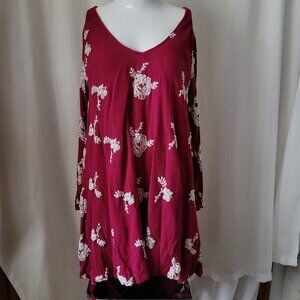Free People Emma Mini Dress Urban Outfitters embroidered BOHO Floral Med/Large